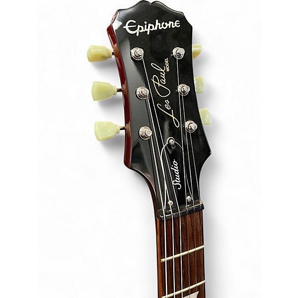Used Epiphone Les Paul Studio Wine Red Solid Body Electric Guitar