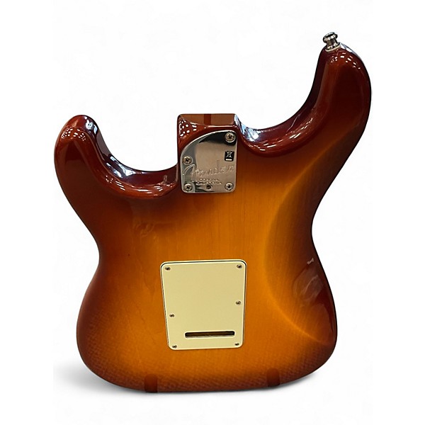 Used Fender American Deluxe Ash Stratocaster TOBACCO SUNBURST Solid Body Electric Guitar