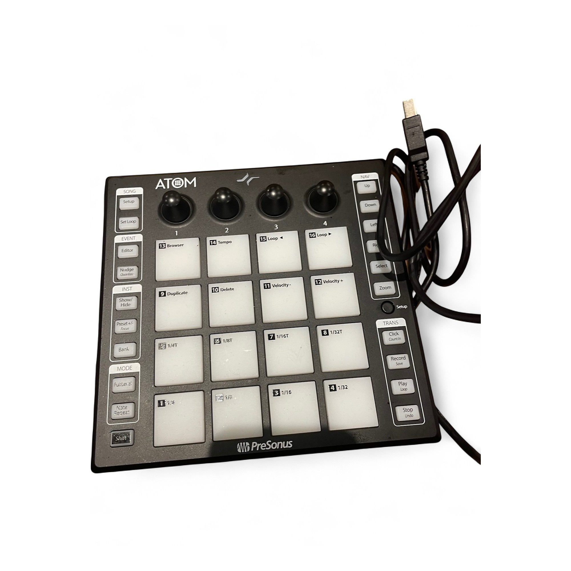 PreSonus ATOM MIDI パッド Amazon.com: PreSonus ATOM Production & Performance Midi Pad