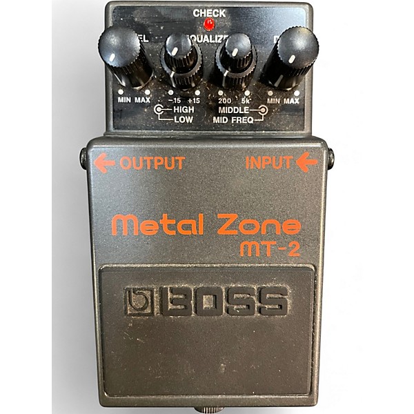 Used BOSS MT2 Metal Zone Distortion Effect Pedal