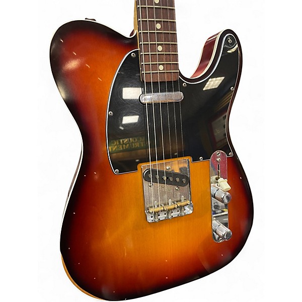 Used Fender JASON ISBELL Telecaster Custom 2 Tone Sunburst Solid Body Electric Guitar