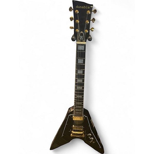 Used Dunable Guitars de Black Solid Body Electric Guitar
