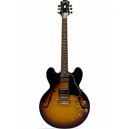 Used Epiphone ES335 2 Color Sunburst Hollow Body Electric Guitar