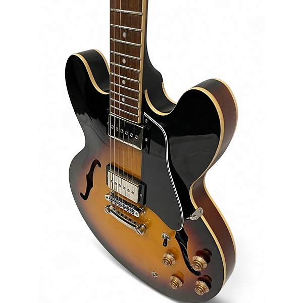 Used Epiphone ES335 2 Color Sunburst Hollow Body Electric Guitar