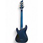 Used Schecter Guitar Research C1 Platinum Transparent Midnight Blue Solid Body Electric Guitar