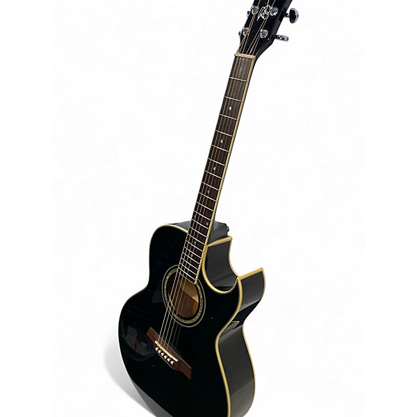 Used Ibanez JSA5 Joe Satriani Signature Black Acoustic Electric Guitar