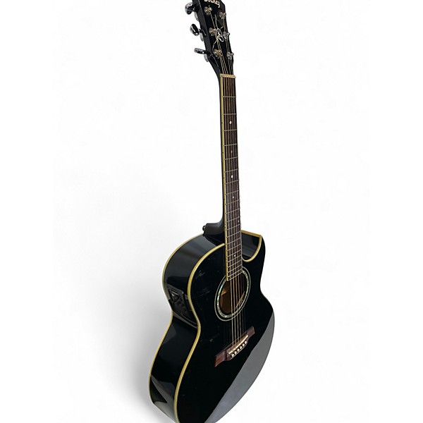 Used Ibanez JSA5 Joe Satriani Signature Black Acoustic Electric Guitar