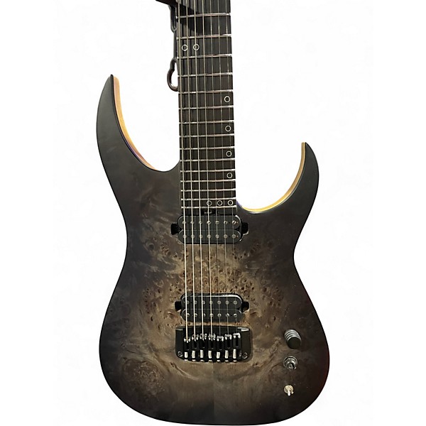 Used Schecter Guitar Research KM7 MKIII BURL Solid Body Electric Guitar