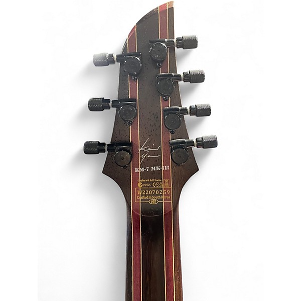 Used Schecter Guitar Research KM7 MKIII BURL Solid Body Electric Guitar