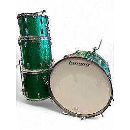 Used Ludwig 4 Piece BONHAM KIT GREEN SPARKLE Drum Kit