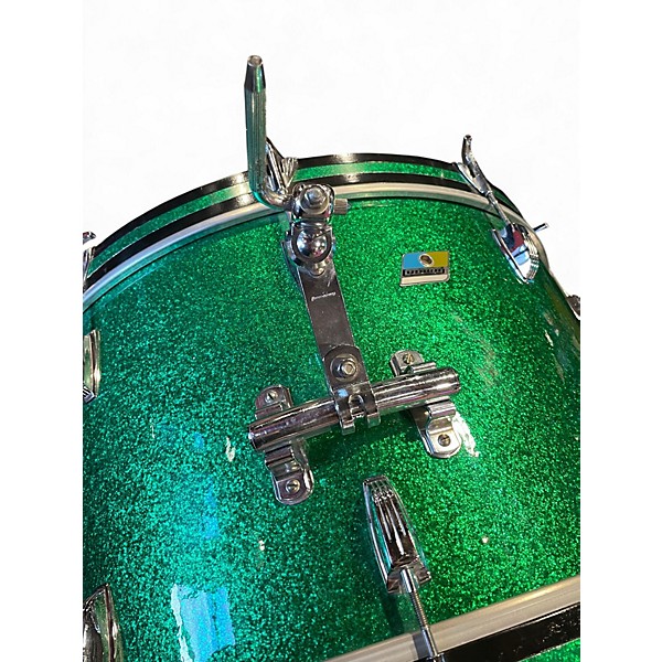 Used Ludwig 4 Piece BONHAM KIT GREEN SPARKLE Drum Kit