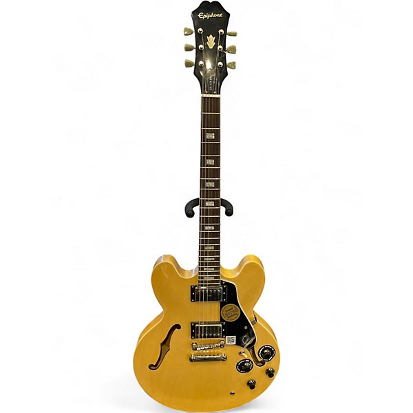 Used Epiphone ES335 Pro Natural Hollow Body Electric Guitar