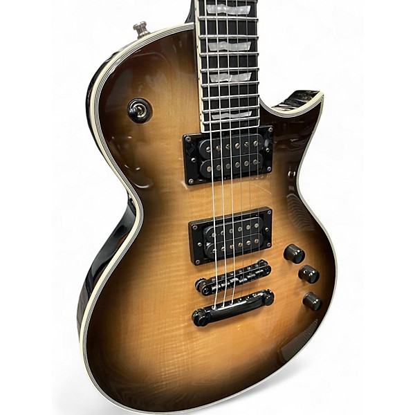 Used Ltd LTD EC1000T CTM Black Solid Body Electric Guitar