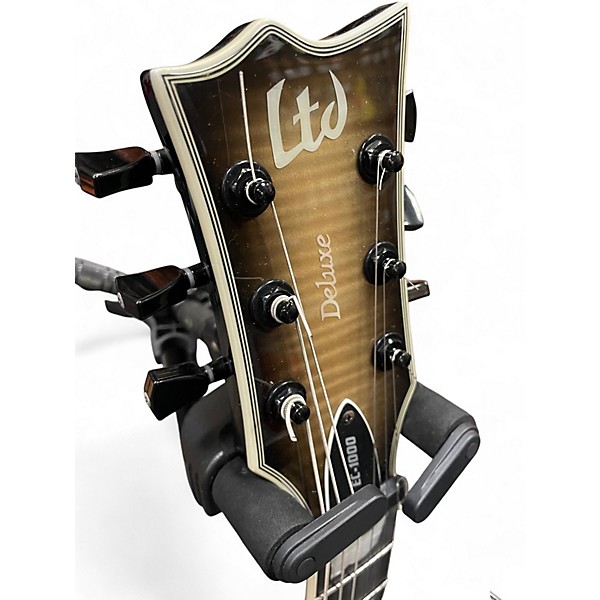 Used Ltd LTD EC1000T CTM Black Solid Body Electric Guitar