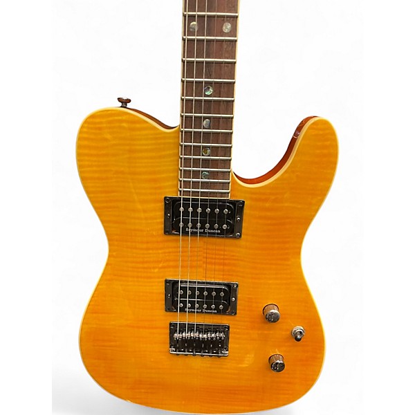 Used Fender Special Edition Custom Telecaster FMT HH Amber Solid Body Electric Guitar