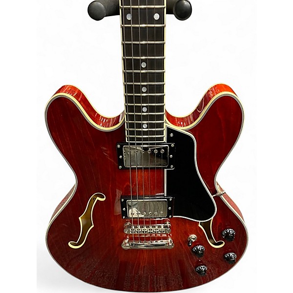 Used Eastman T386 Red Hollow Body Electric Guitar