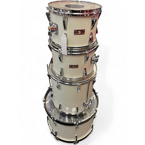 Used Yamaha 5 Piece 8000 SERIES Arctic White Drum Kit