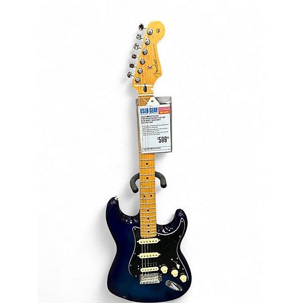 Used Fender Player Stratocaster HSS Plus Top Blue Burst Solid Body Electric Guitar