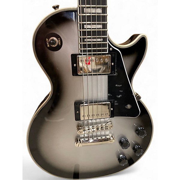 Used Epiphone Les Paul Custom silver burst Solid Body Electric Guitar