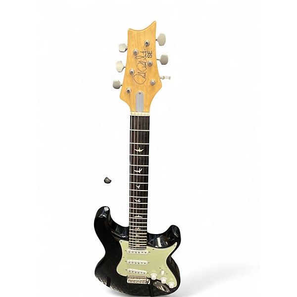 Used PRS SE Silver Sky Black Solid Body Electric Guitar