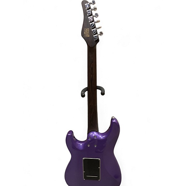 Used Schecter Guitar Research MV6 Purple Solid Body Electric Guitar