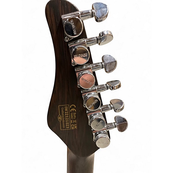 Used Schecter Guitar Research MV6 Purple Solid Body Electric Guitar