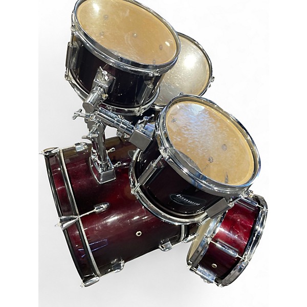 Used Ludwig 5 Piece Accent CS RED Drum Kit