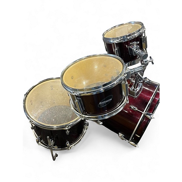 Used Ludwig 5 Piece Accent CS RED Drum Kit