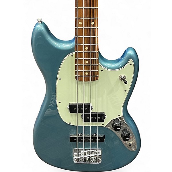 Used Fender Player Mustang Bass PJ Tidepool Electric Bass Guitar