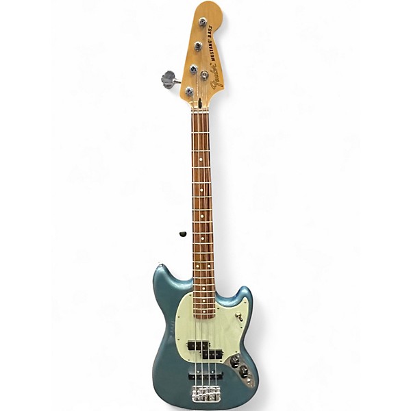 Used Fender Player Mustang Bass PJ Tidepool Electric Bass Guitar