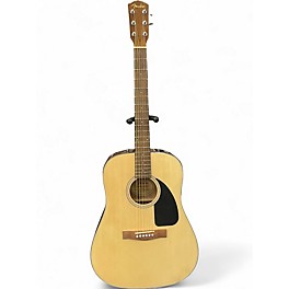 Used Fender CD60 Dreadnought Natural Acoustic Guitar