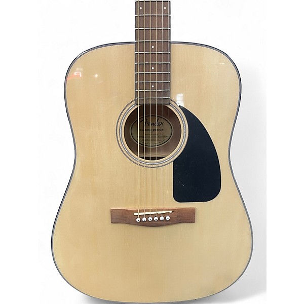 Used Fender CD60 Dreadnought Natural Acoustic Guitar