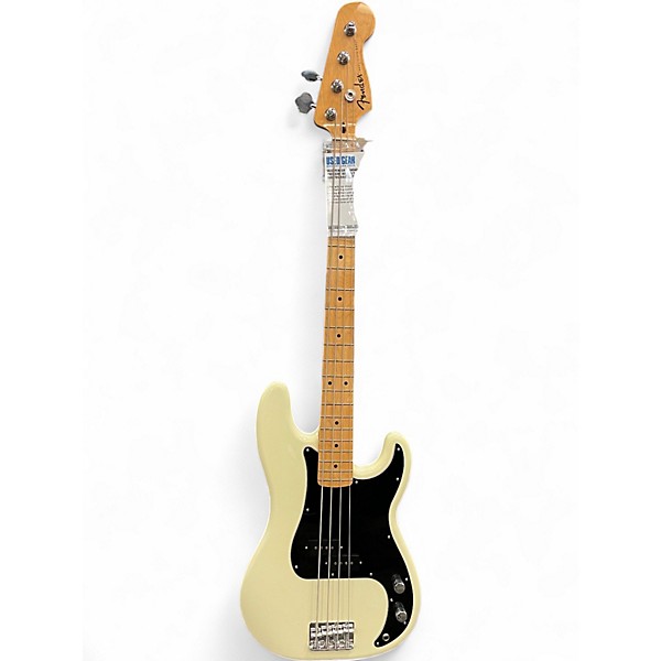 Used Fender Standard Precision Bass Olympic White Electric Bass Guitar