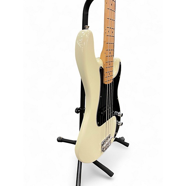 Used Fender Standard Precision Bass Olympic White Electric Bass Guitar