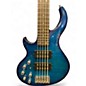 Used Guson 5 STRING BASS Blue Electric Bass Guitar