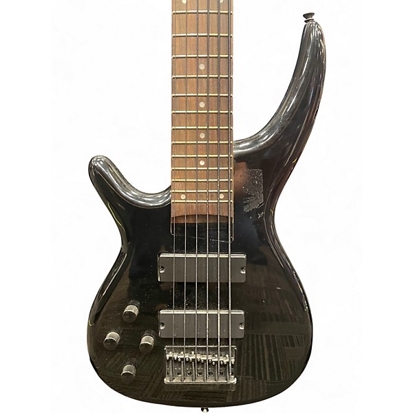 Used Starfire  6 String Bass Black Electric Bass Guitar