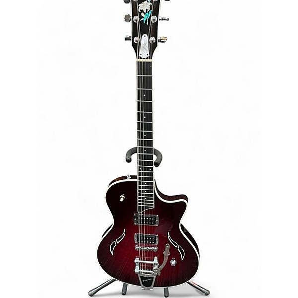 Used Taylor T3B Bigsby Berry Burst Hollow Body Electric Guitar