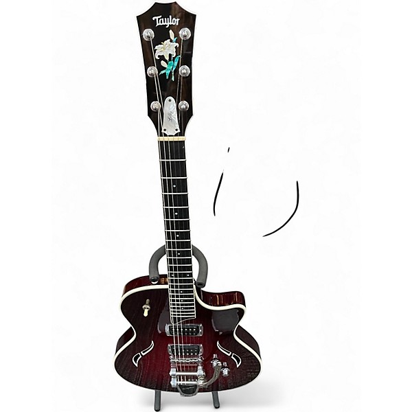 Used Taylor T3B Bigsby Berry Burst Hollow Body Electric Guitar