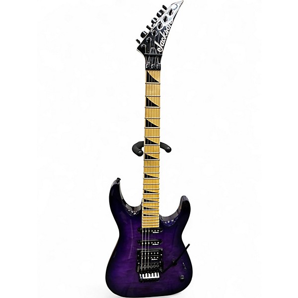 Used Jackson JS32Q DKA Transparent purple burst Solid Body Electric Guitar
