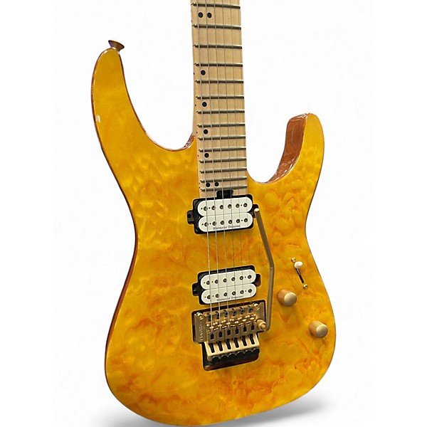 Used Charvel PRO MOD DK24 HH FR QUILTED AMBER Solid Body Electric Guitar