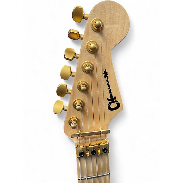 Used Charvel PRO MOD DK24 HH FR QUILTED AMBER Solid Body Electric Guitar