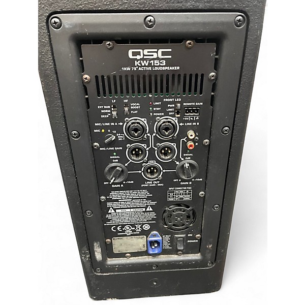 Used QSC KW153 15in 3-Way Powered Speaker