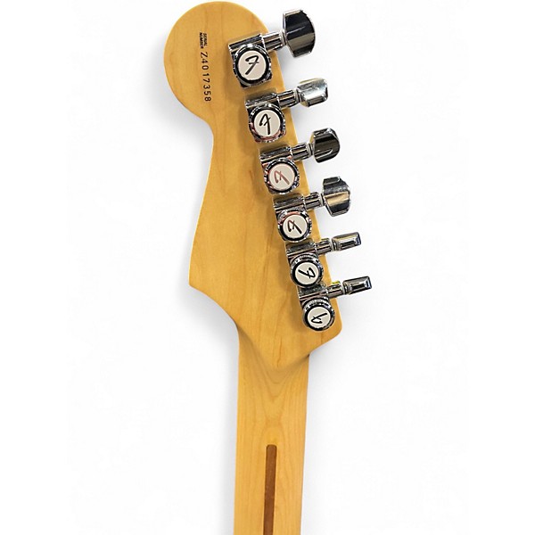 Used 2004 Fender AMERICAN STRATOCASTER Black Solid Body Electric Guitar