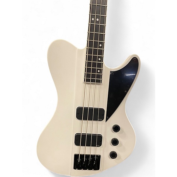 Used Schecter Guitar Research Ultra Bass IV White Electric Bass Guitar