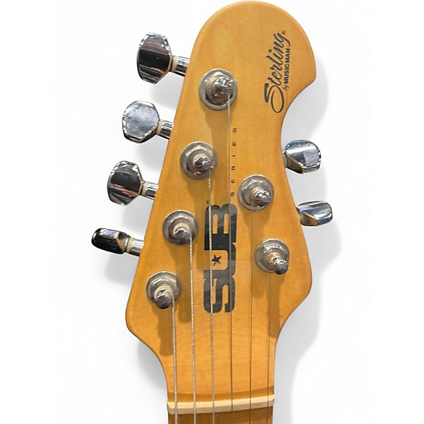 Used Sterling by Music Man Sub AX3 Axis Black Solid Body Electric Guitar