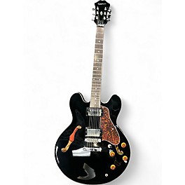 Used 1999 Epiphone Dot Black Hollow Body Electric Guitar