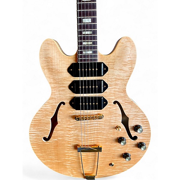 Used 2024 Gibson Custom M2M 1964 ES-335 Figured P-90 VOS Antique Natural Hollow Body Electric Guitar