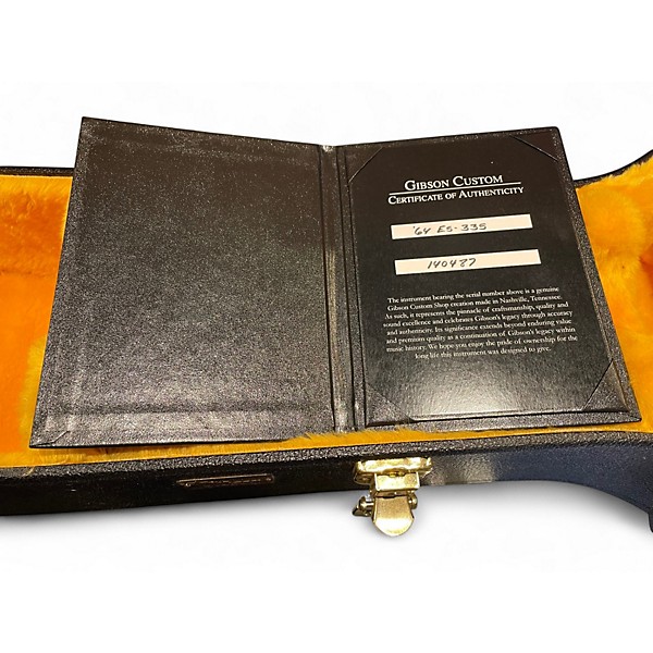 Used 2024 Gibson Custom M2M 1964 ES-335 Figured P-90 VOS Antique Natural Hollow Body Electric Guitar