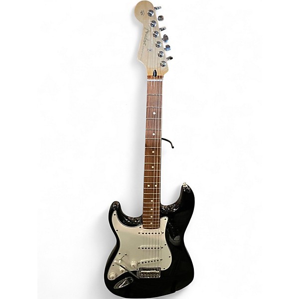 Used 2021 Fender Player Stratocaster Left Handed Black Solid Body Electric Guitar