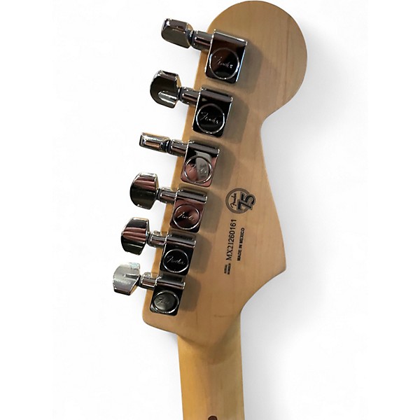 Used 2021 Fender Player Stratocaster Left Handed Black Solid Body Electric Guitar